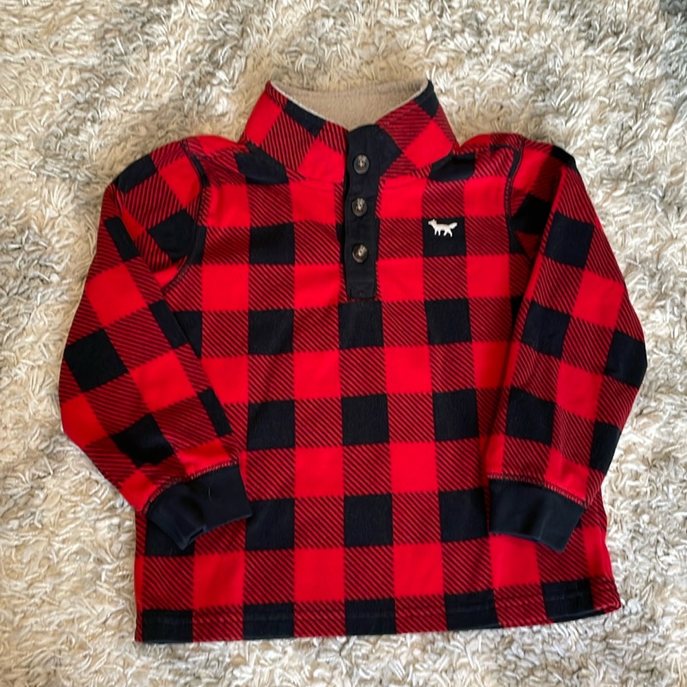 Carter’s buffalo plaid pull over
